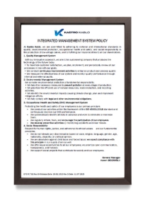 EYS.PLT.01 R05 INTEGRATED MANAGEMENT SYSTEM POLICY